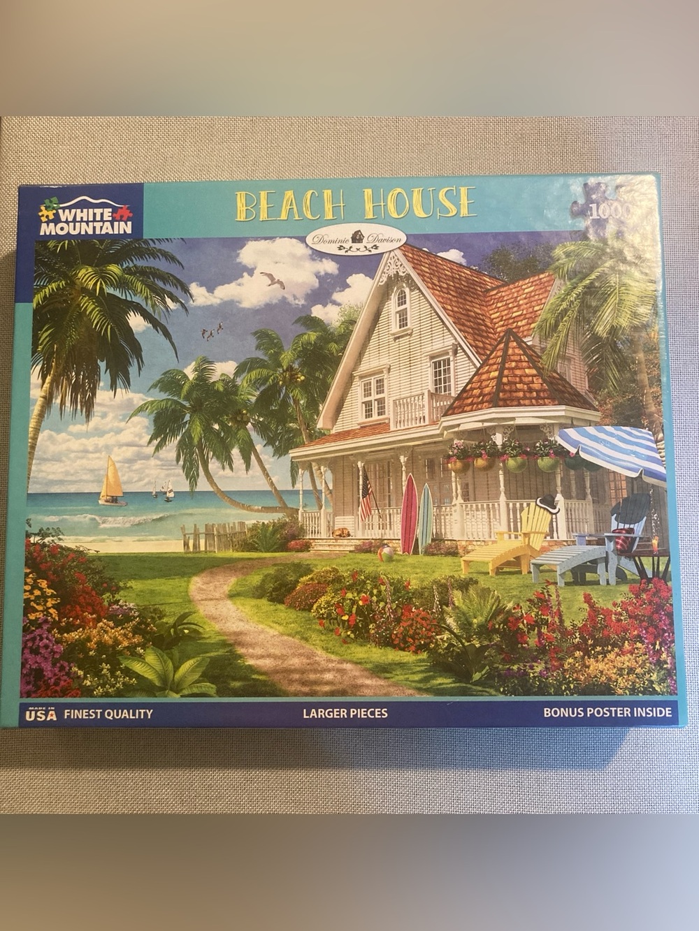 White Mountain Puzzle - Beach House 1000 Pieces